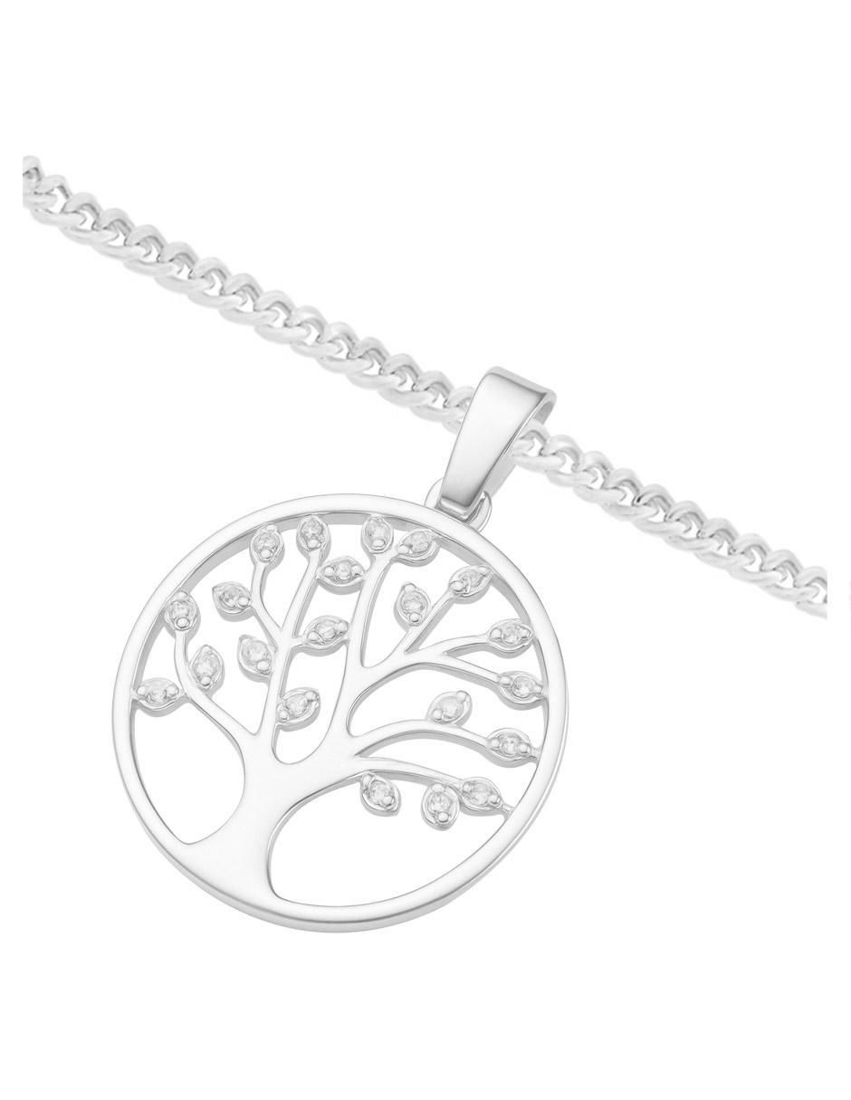 Collar con dije árbol de plata P 925 3