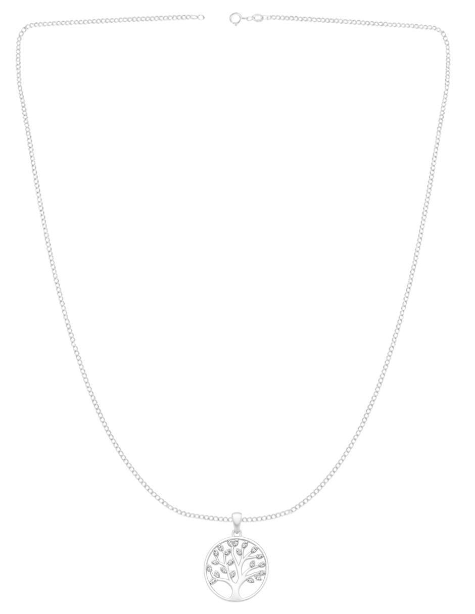 Collar con dije árbol de plata P 925 4