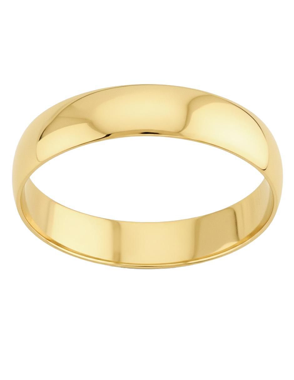 Anillo circular 10 k de oro pulido Anillo circular 10 k de oro pulido