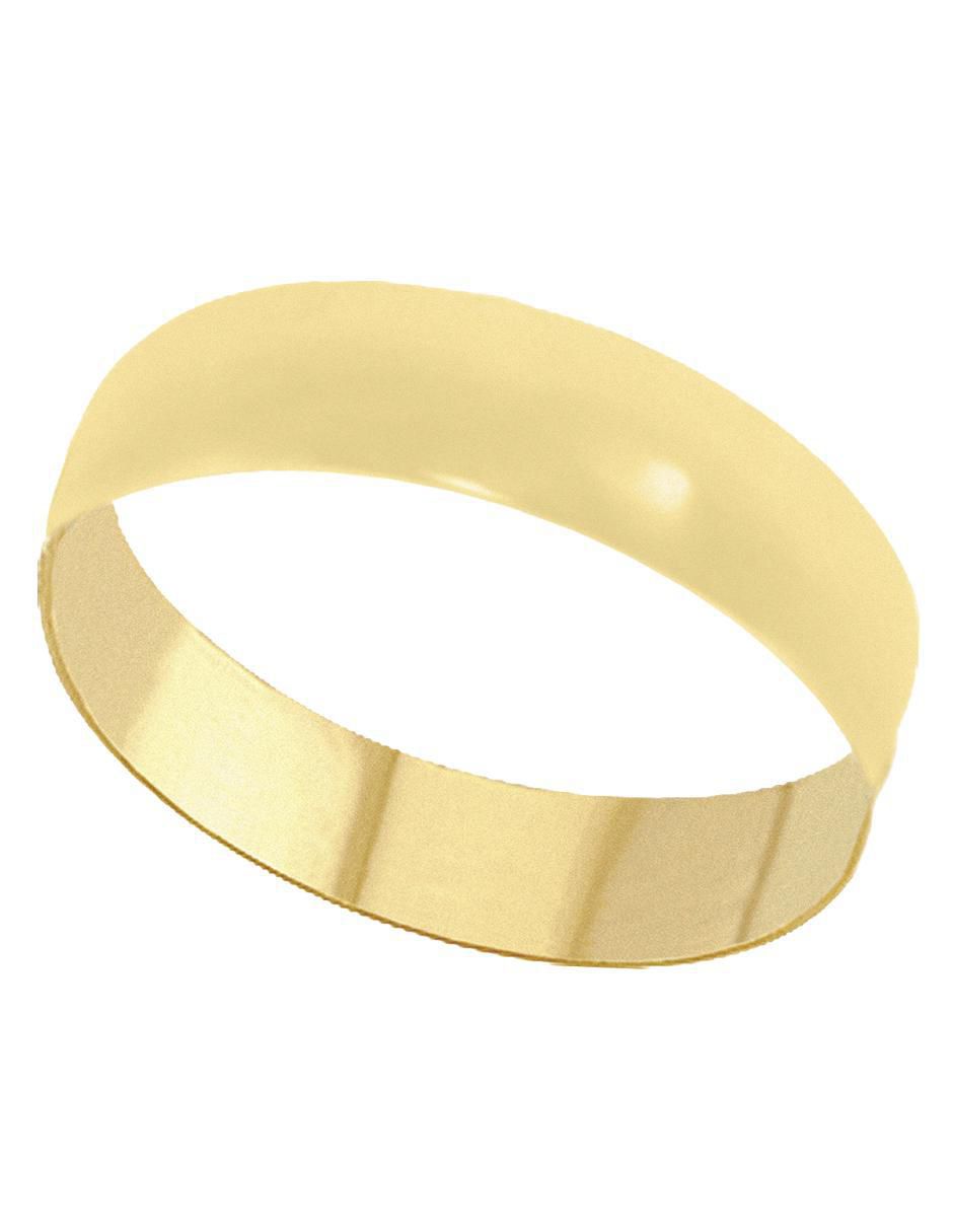 Anillo circular 10 k de oro pulido