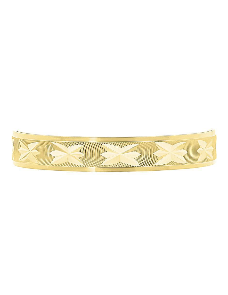 Anillo de estrella 10 k de oro brillante 7