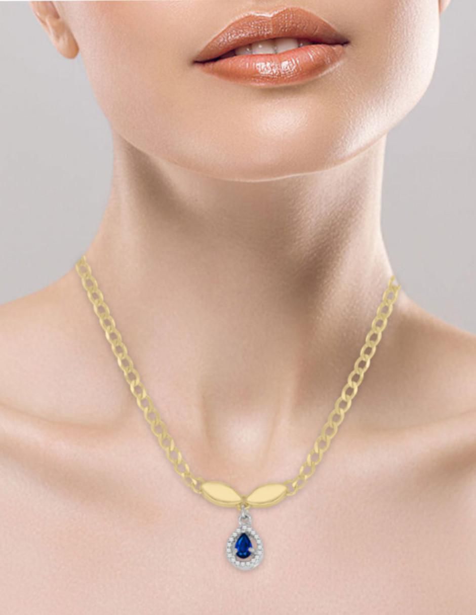 Gargantilla de ovalado Fascinare Cristina de oro 14 K 2