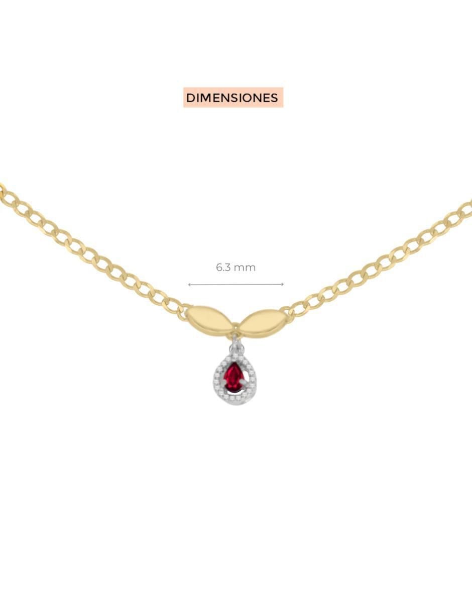 Gargantilla de ovalado Fascinare Cristina de oro 14 K 2