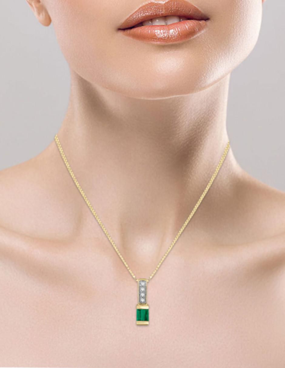 Gargantilla rectangular Fascinare Kalifa de oro 14 K 2
