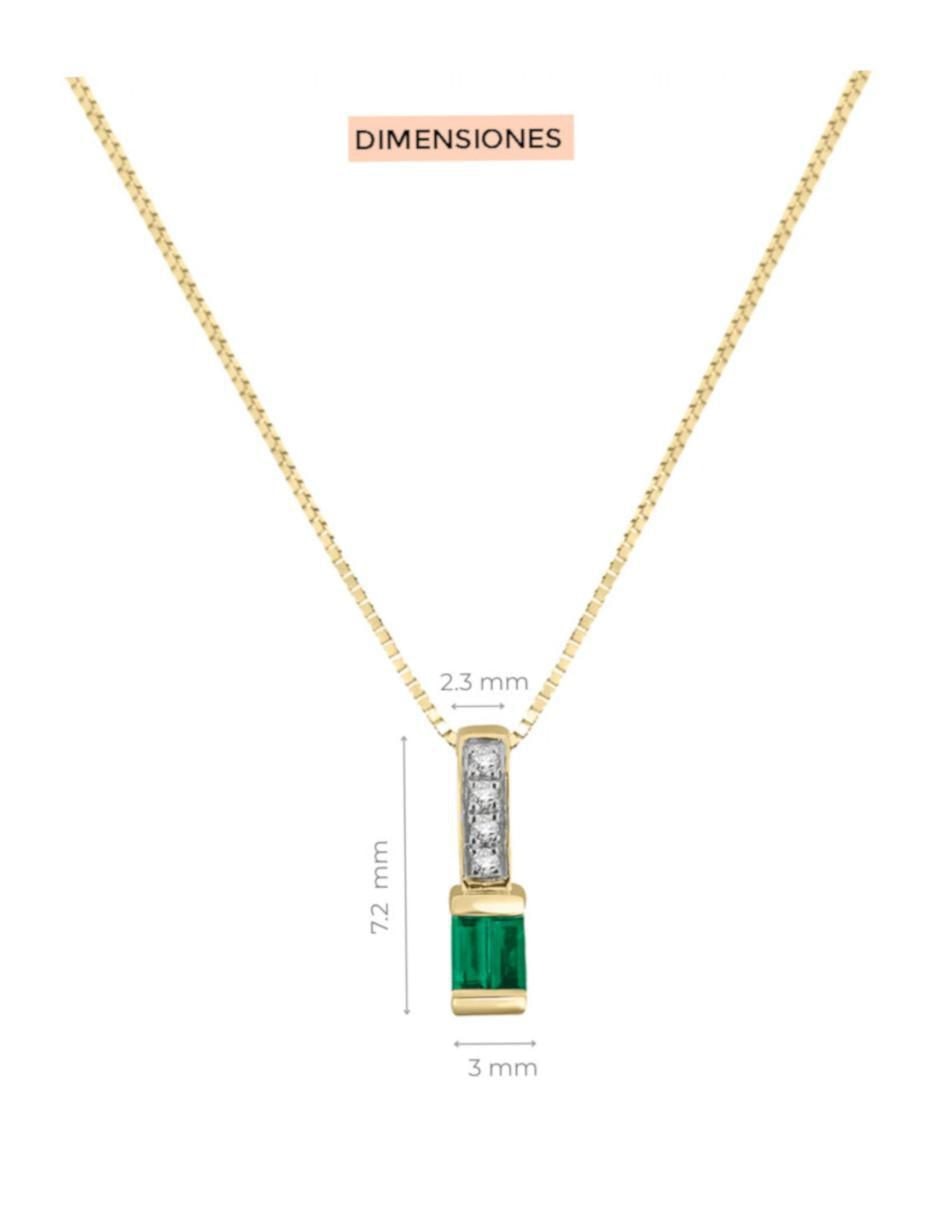 Gargantilla rectangular Fascinare Kalifa de oro 14 K 4