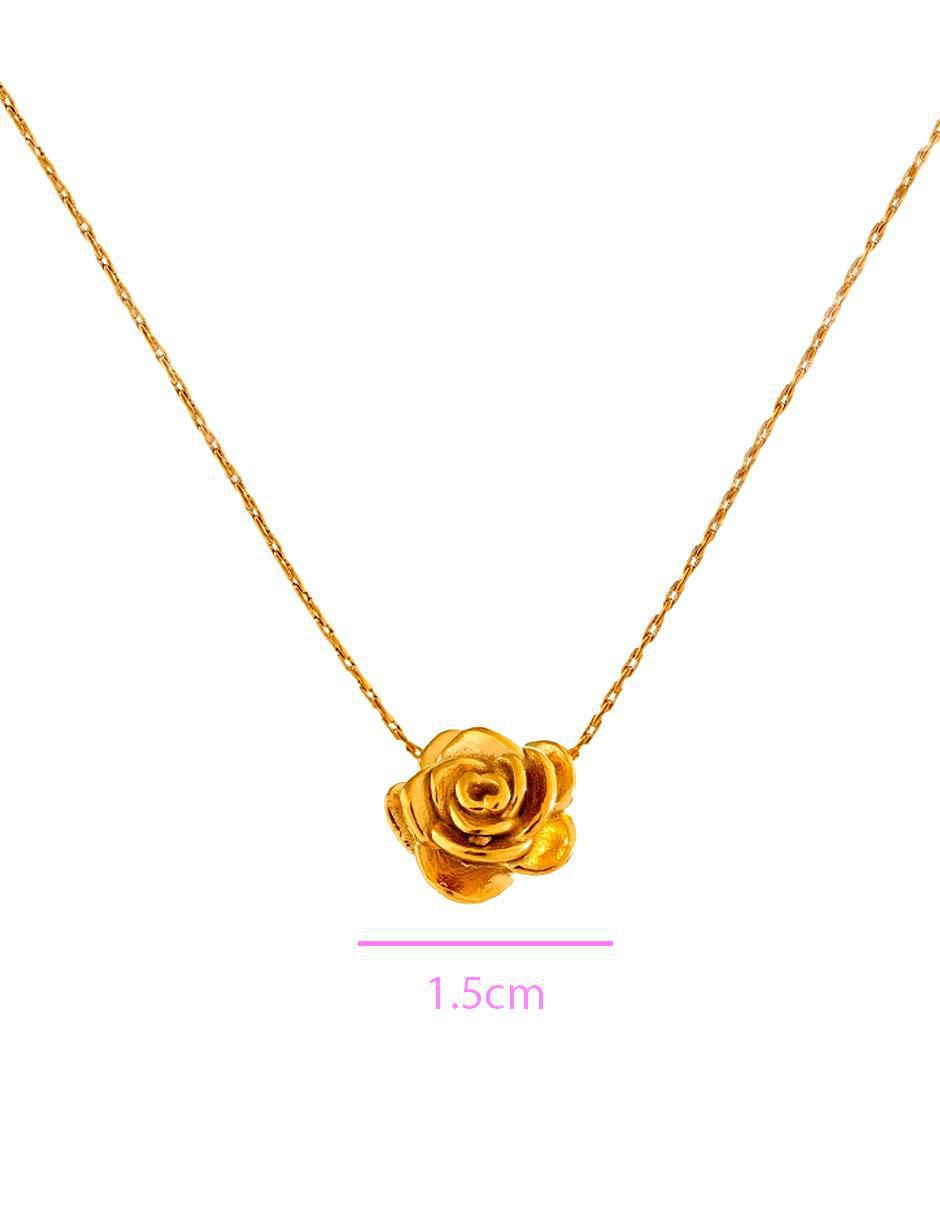 Aretes y collar de flor Joyería del Alma cuarzo