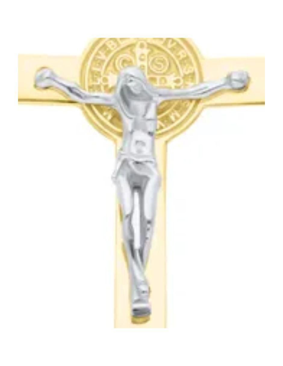 Dije de crucifijo de oro amarillo 14 K 4