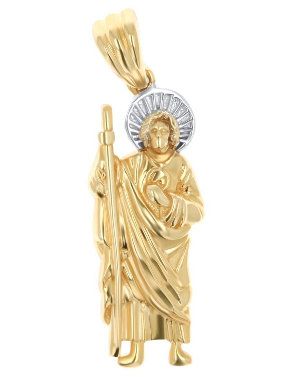 Medalla san judas tadeo de oro amarillo 14 K