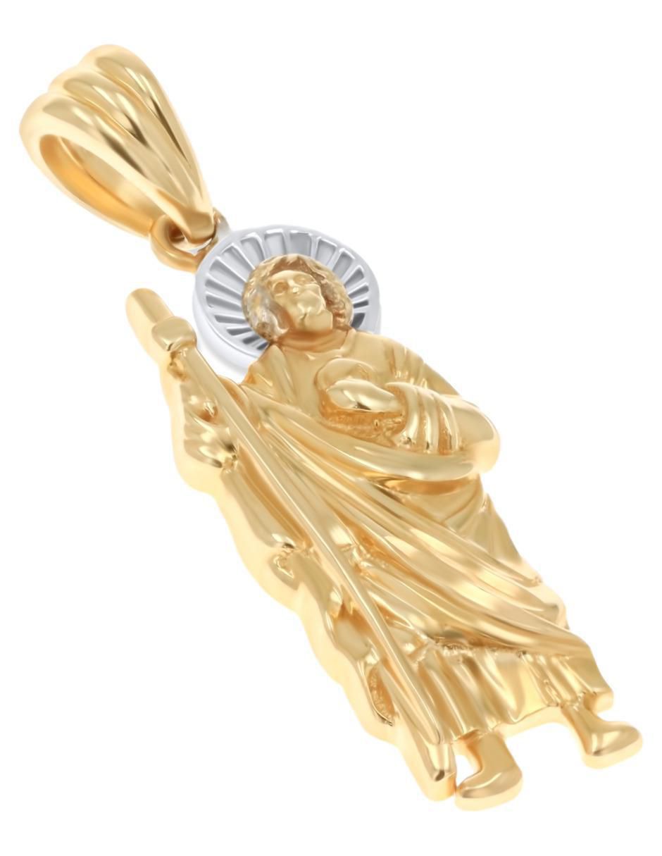 Medalla san judas tadeo de oro amarillo 14 K 3