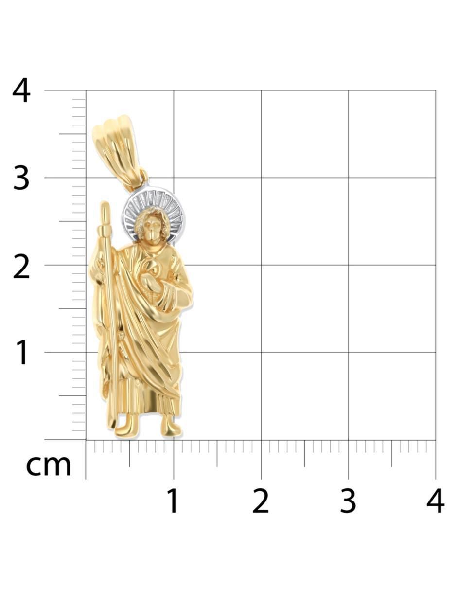 Medalla san judas tadeo de oro amarillo 14 K 4