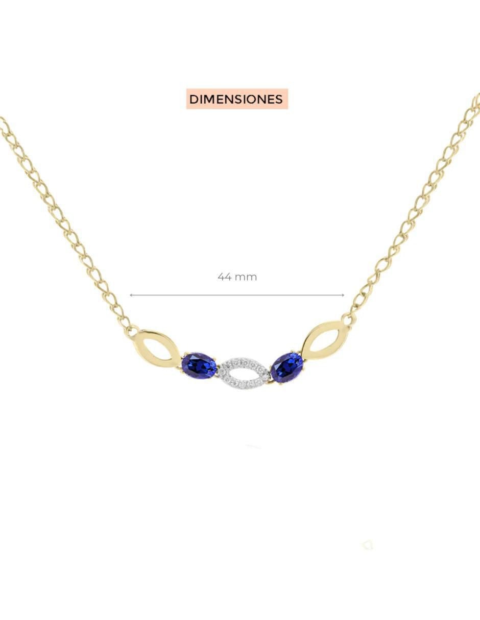Gargantilla de ovalado Fascinare Noa de oro 14 K 2