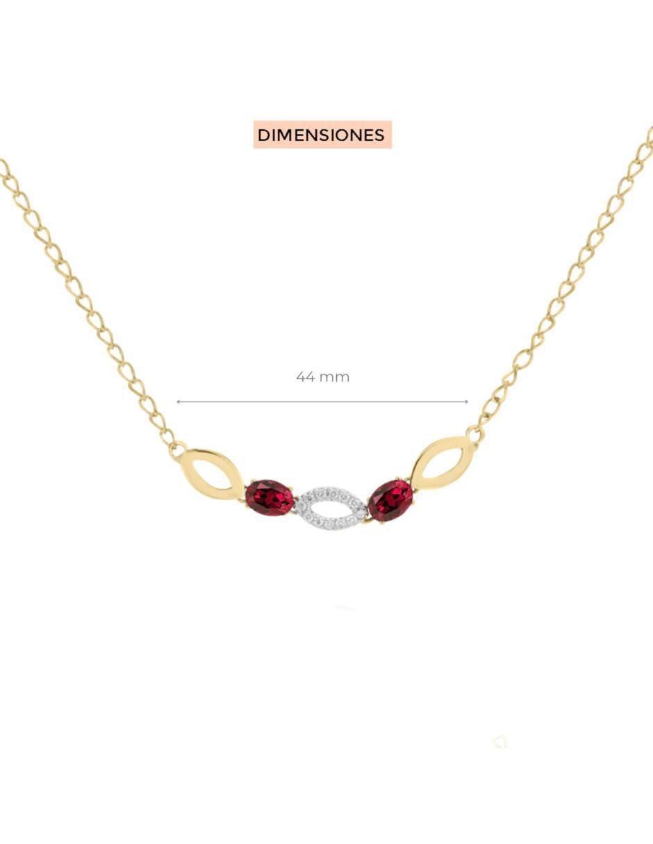 Gargantilla ovalada Noa de oro 14 K