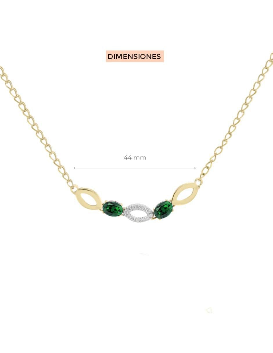 Gargantilla ovalada Noa de oro 14 K