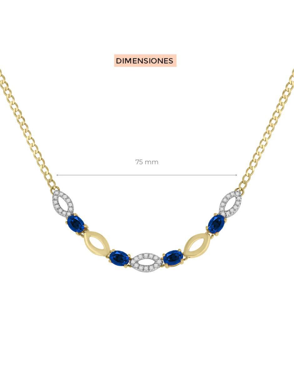 Gargantilla de ovalado Fascinare Noa de oro 14 K 3