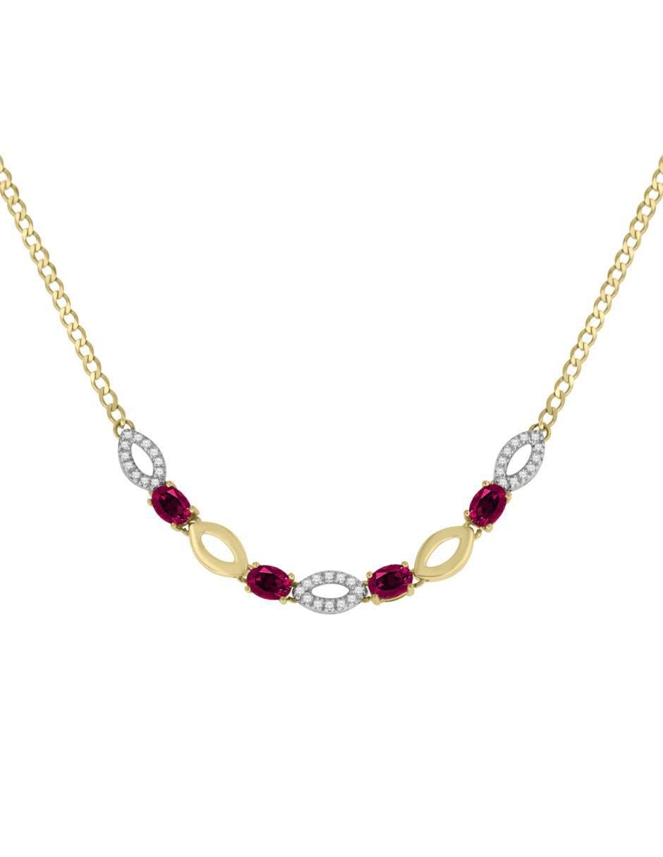 Gargantilla de ovalado Fascinare Noa de oro 14 K Gargantilla de ovalado Fascinare Noa de oro 14 K