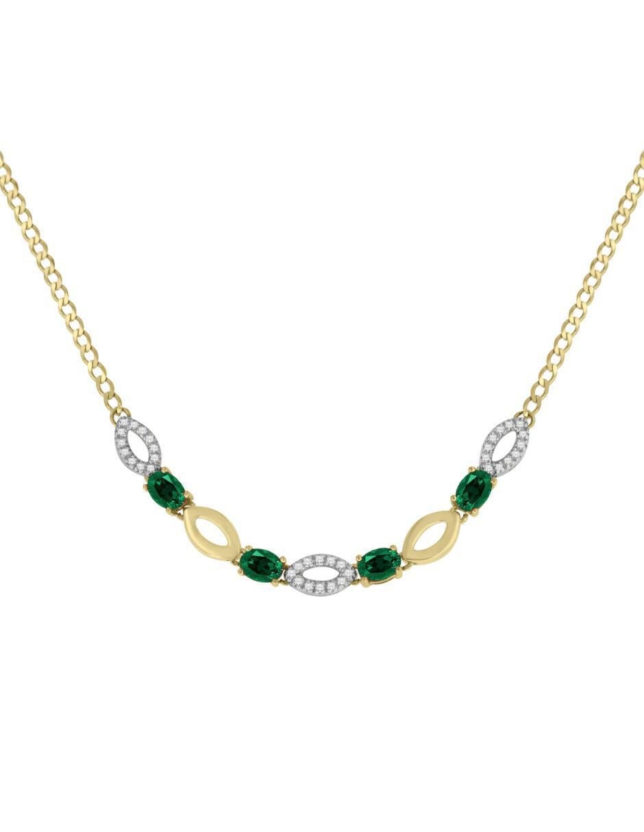 Gargantilla de ovalado Fascinare Noa de oro 14 K Gargantilla de ovalado Fascinare Noa de oro 14 K