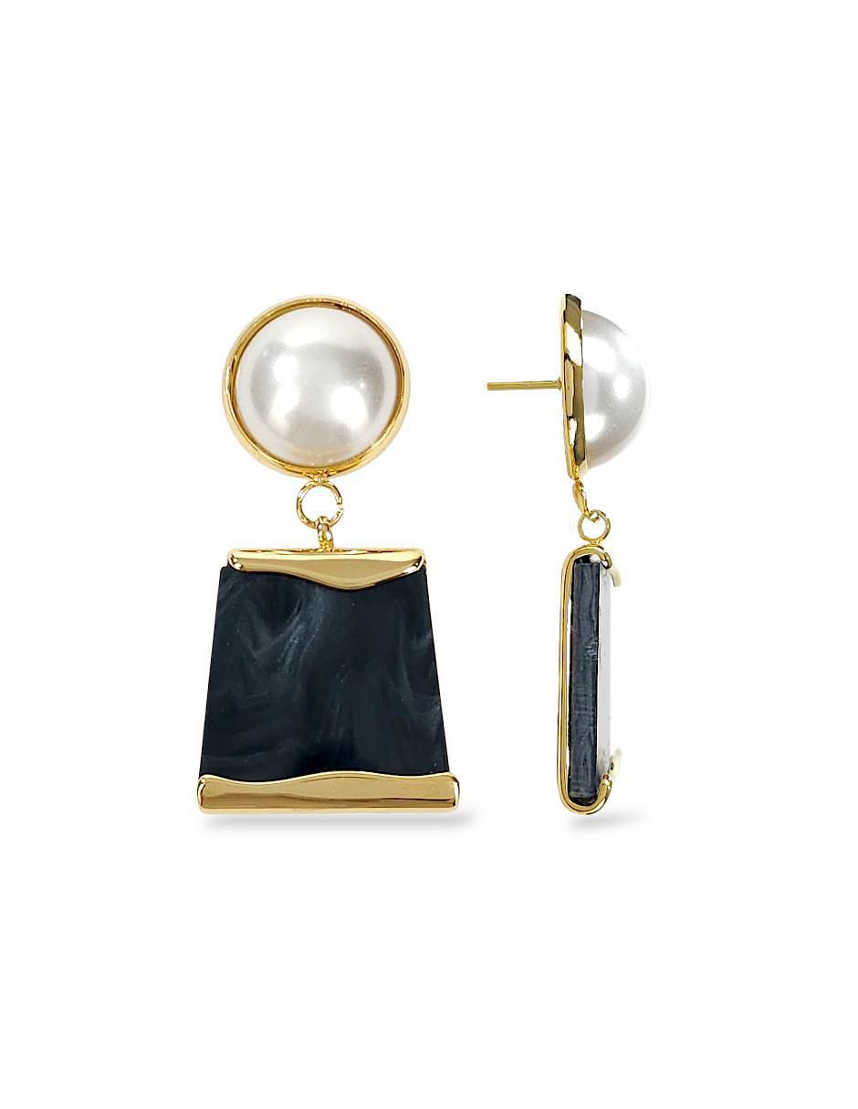 Collar, pulsera, anillo y aretes perla de cristal 9