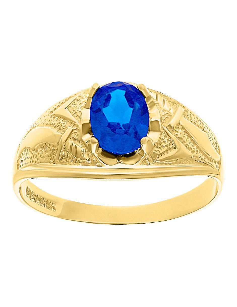 Anillo ovalado 10 k de oro zirconia pulido Anillo ovalado 10 k de oro zirconia pulido