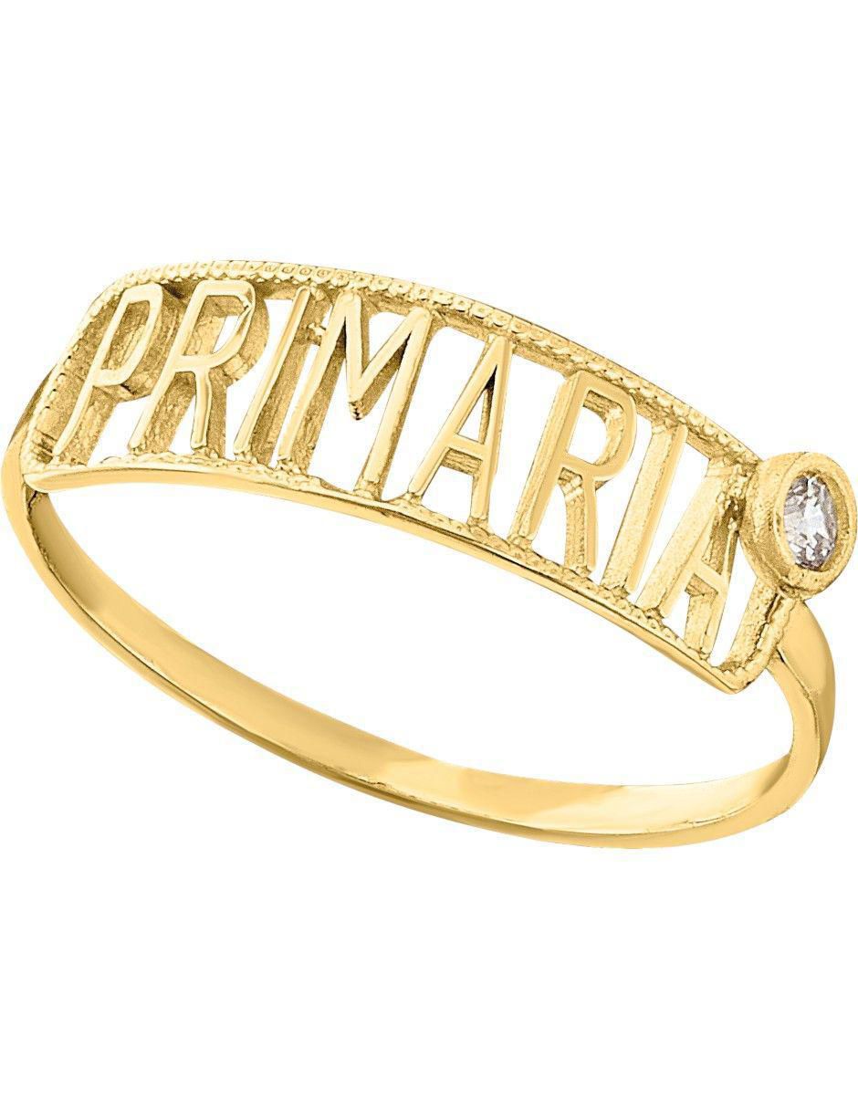 Anillo rectangular 10 k de oro zirconia pulido Anillo rectangular 10 k de oro zirconia pulido