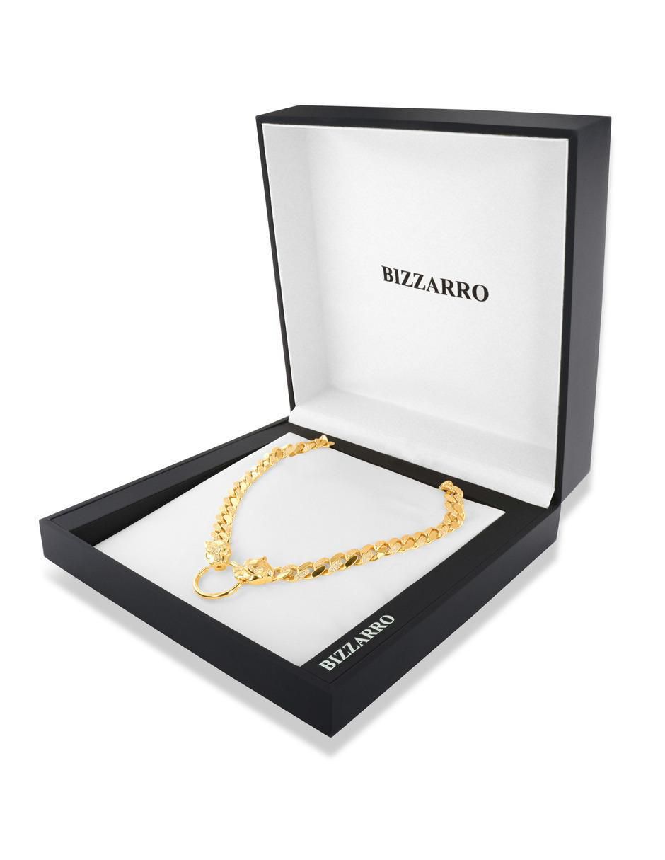 Gargantilla Jaguar pantera de oro amarillo 14 K 5