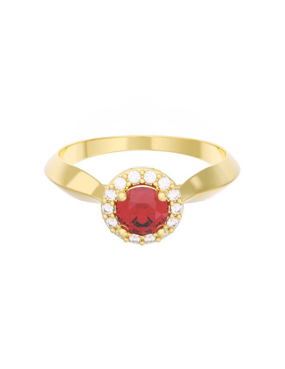 Anillo de compromiso de oro 14 k Eternidad