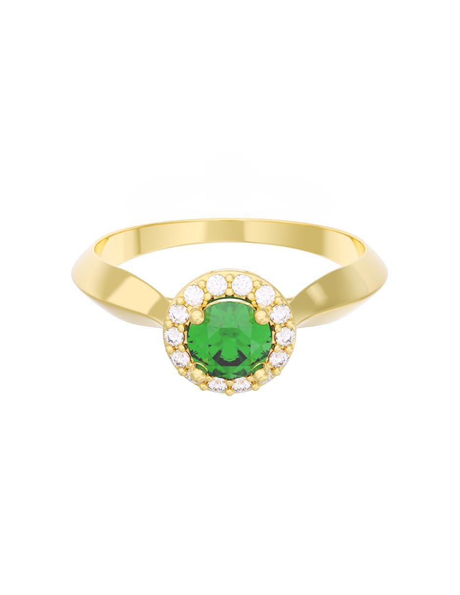 Anillo de compromiso de oro 14 k Eternidad Anillo de compromiso de oro 14 k Eternidad