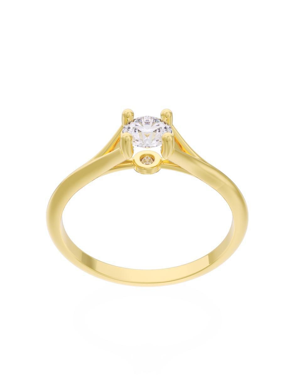 Anillo de compromiso 14 k Eternidad 3