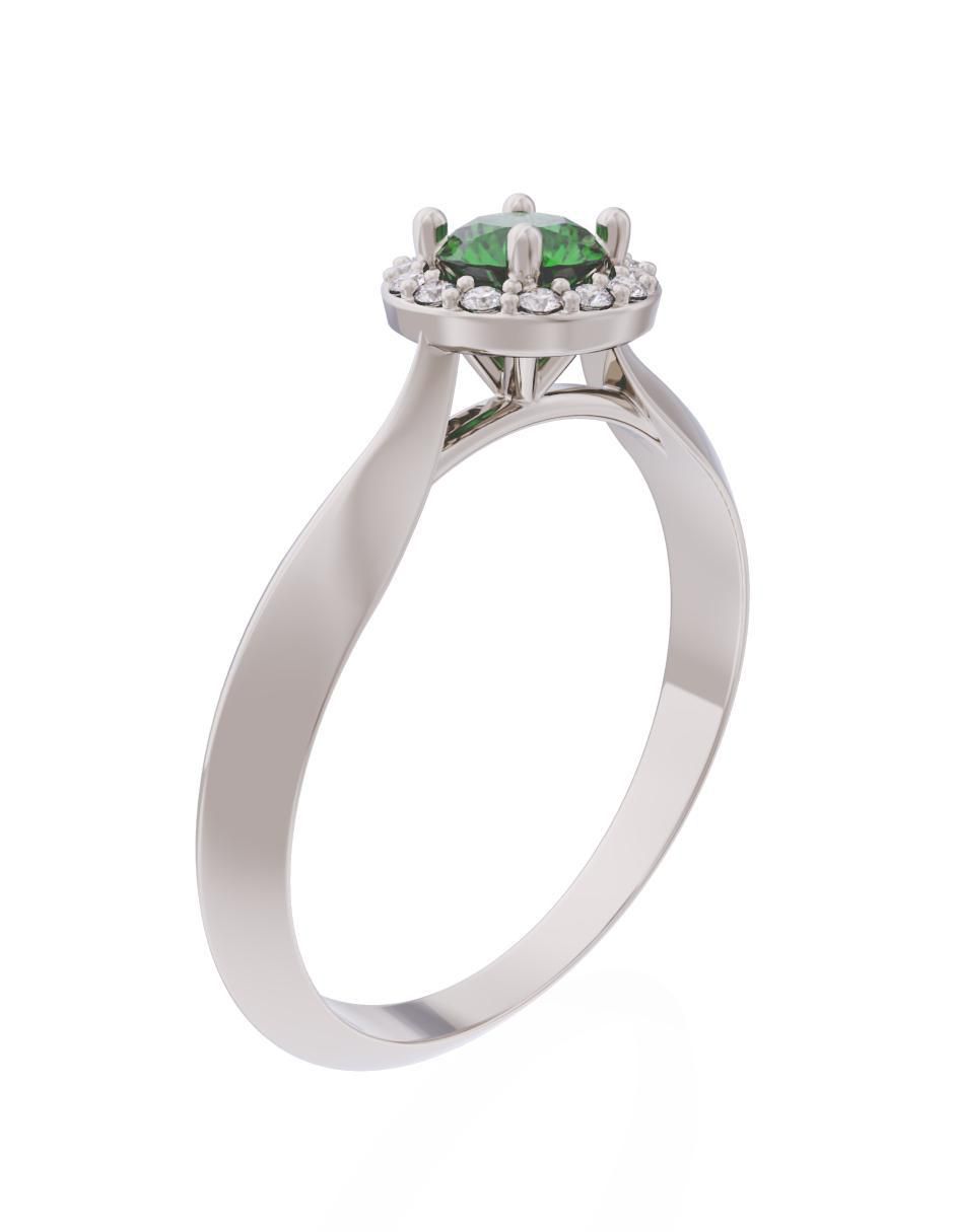 Anillo de compromiso 14 k Eternidad 3