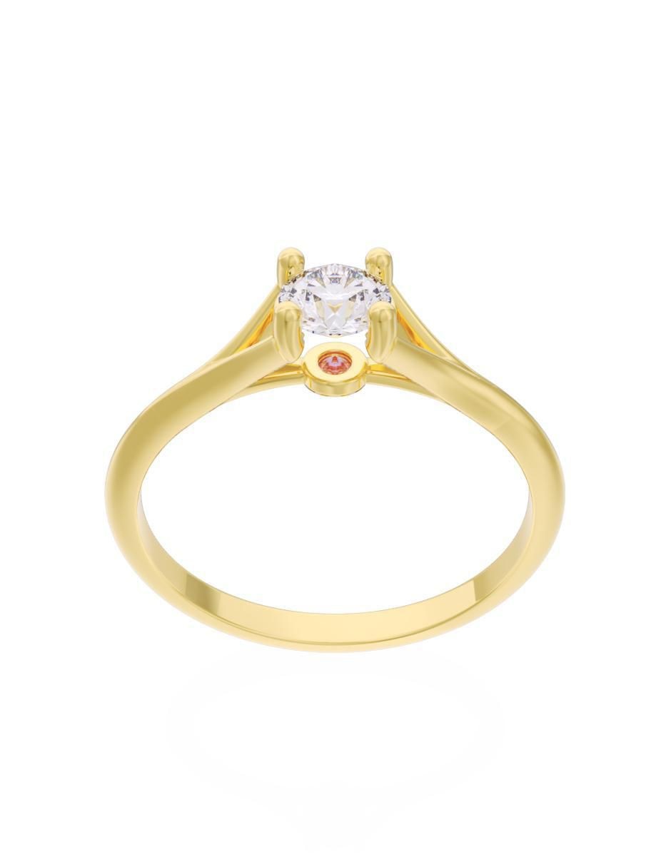 Anillo de compromiso 14 k Eternidad 3