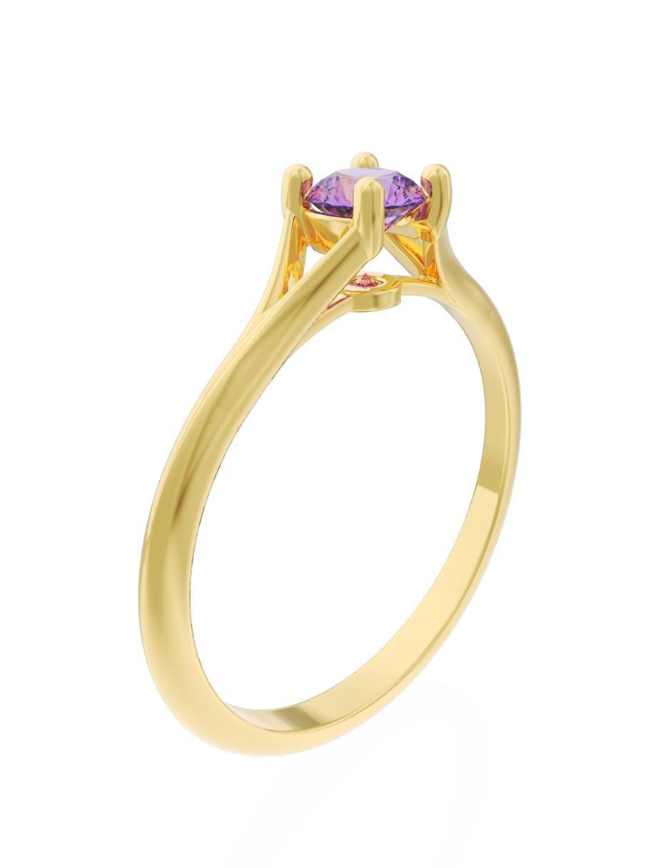 Anillo de compromiso 14 k Eternidad 2025 3