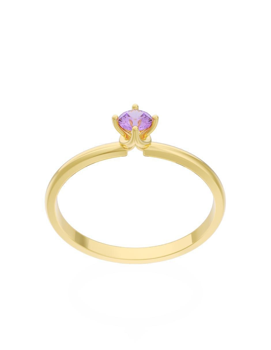 Anillo de compromiso 14 k Eternidad 2025 3