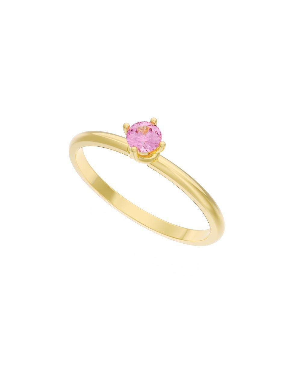 Anillo de compromiso 14 k 3