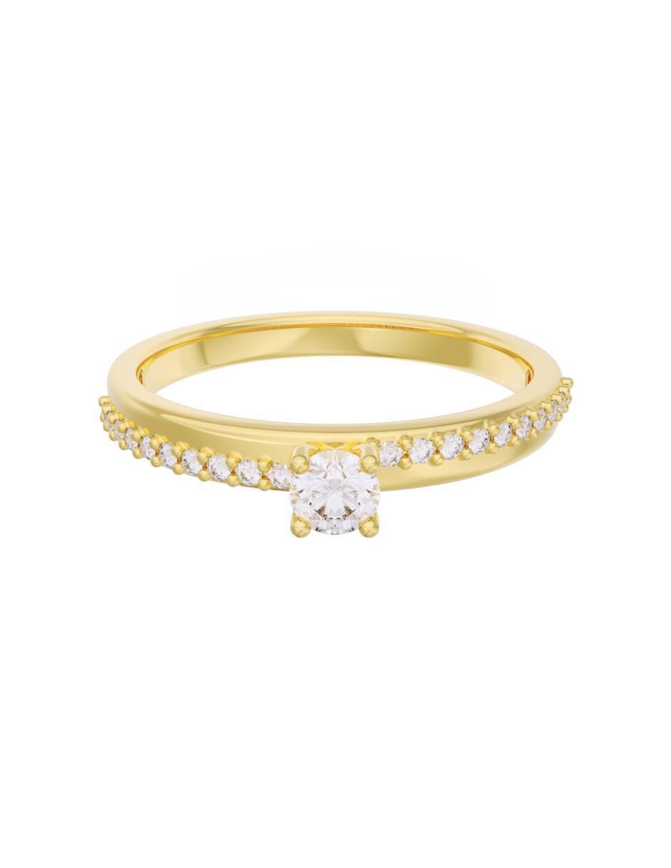 Anillo de compromiso 14 k Eternidad