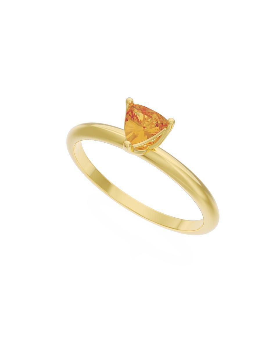 Anillo de compromiso 14 k Eternidad 3