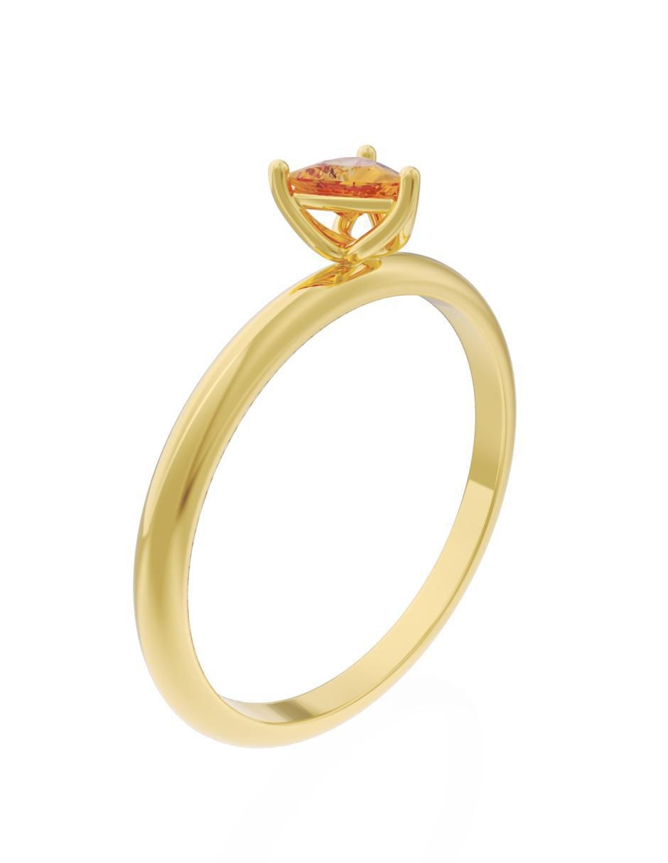 Anillo de compromiso 14 k Eternidad 2