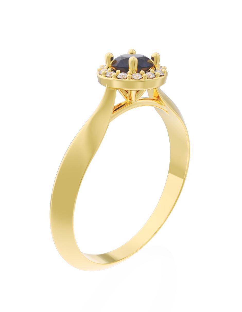 Anillo de compromiso 10 k Eternidad 2