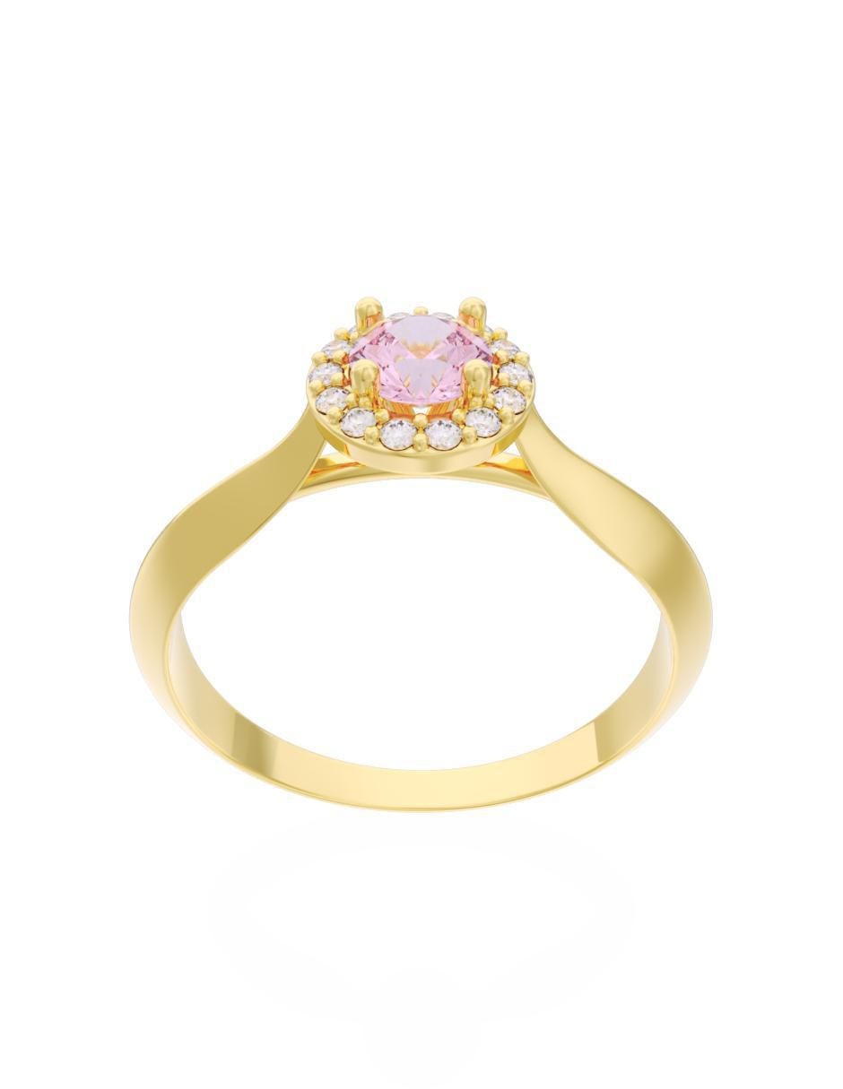 Anillo de compromiso 10 k Eternidad 3