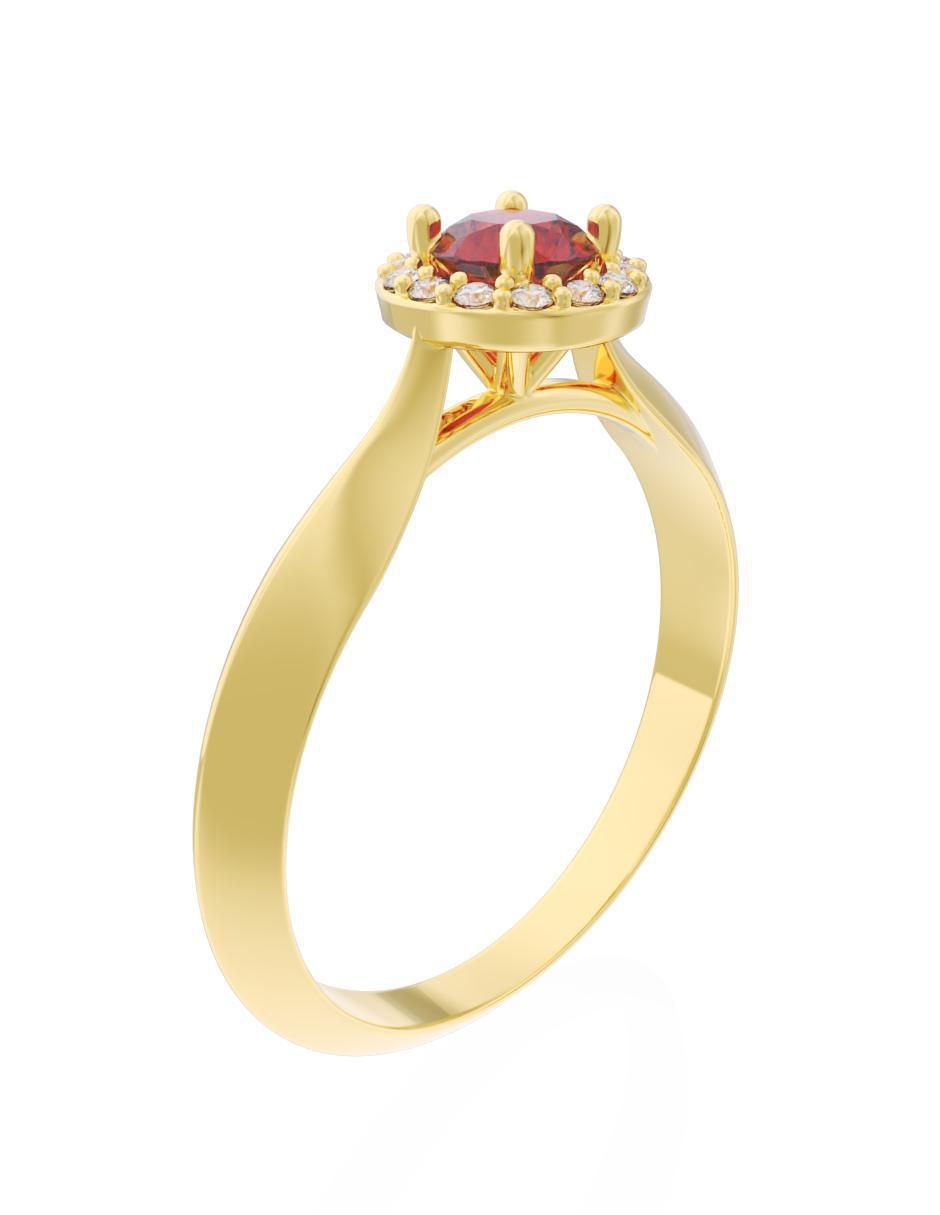 Anillo de compromiso 10 k Eternidad 2