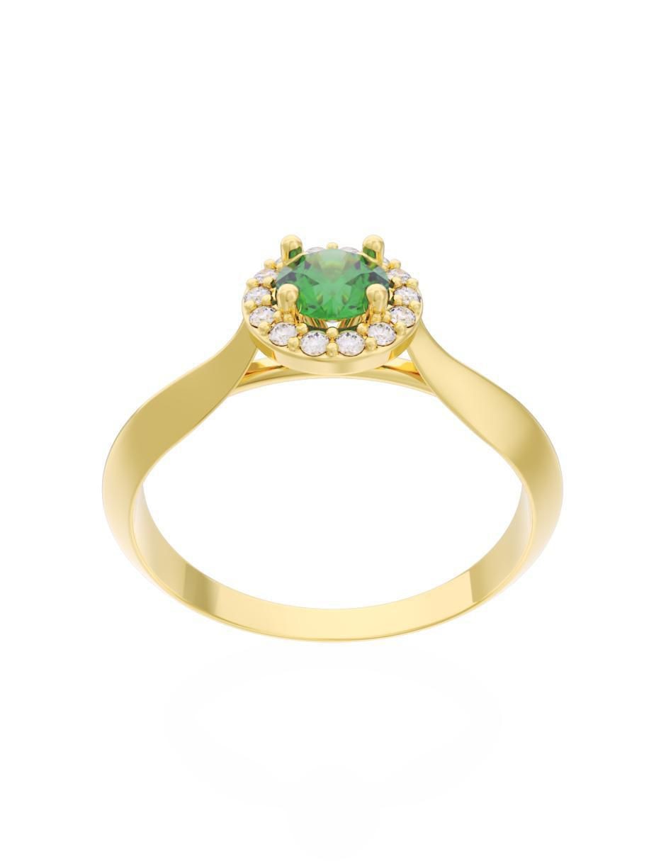 Anillo de compromiso 10 k Eternidad 3