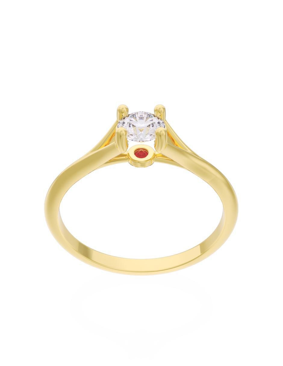 Anillo de compromiso 10 k 3