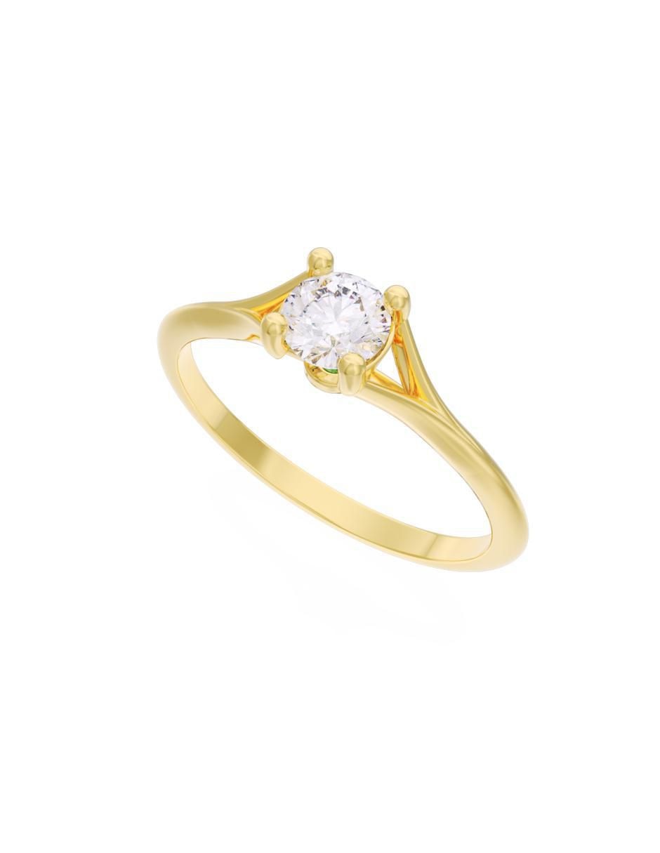 Anillo de compromiso 10 k Eternidad 4
