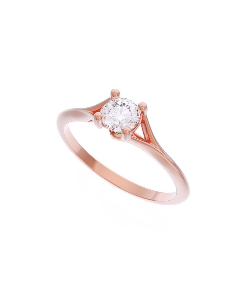 Anillo de compromiso 10 k Eternidad 2