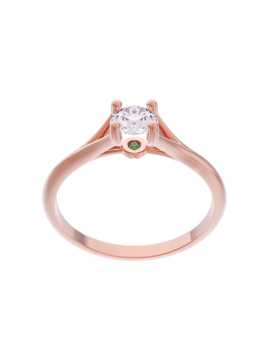 Anillo de compromiso 10 k Eternidad 3