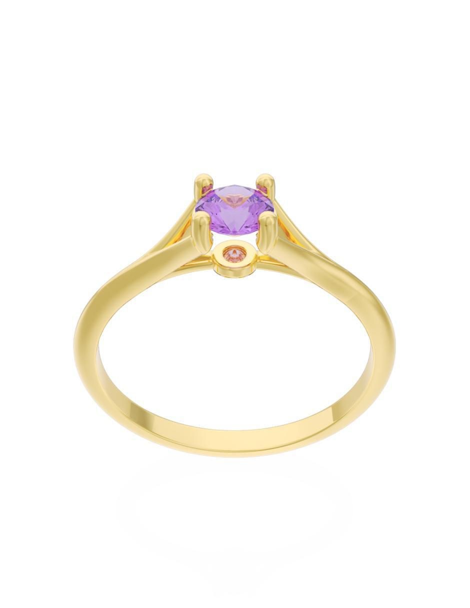 Anillo de compromiso 10 k Eternidad 4
