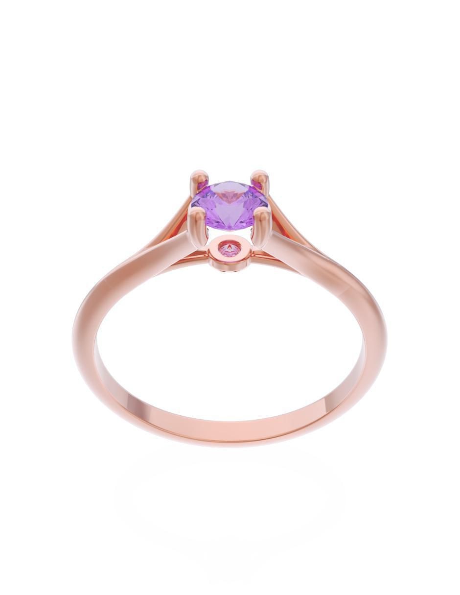 Anillo de compromiso 10 k Eternidad 3