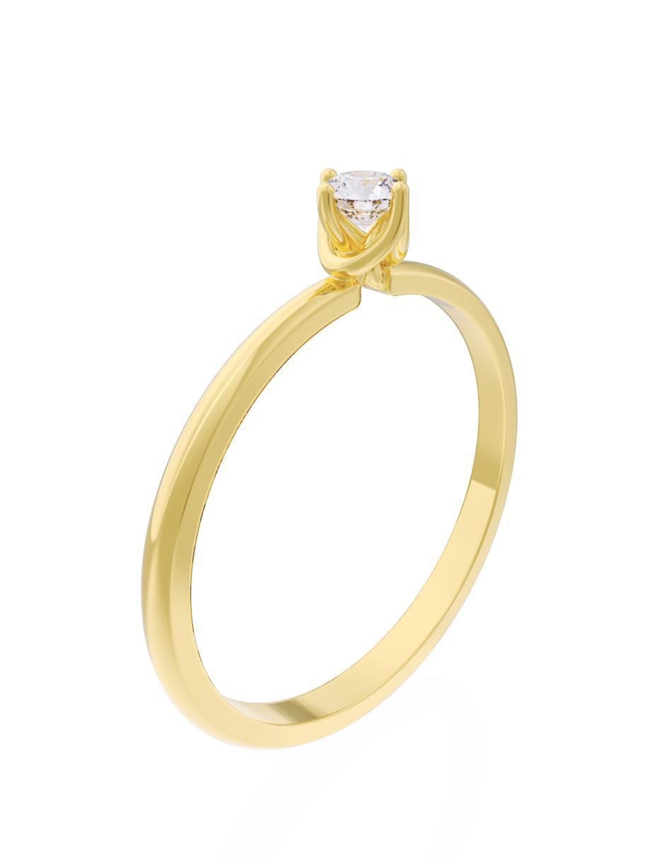 Anillo de compromiso 10 k 2