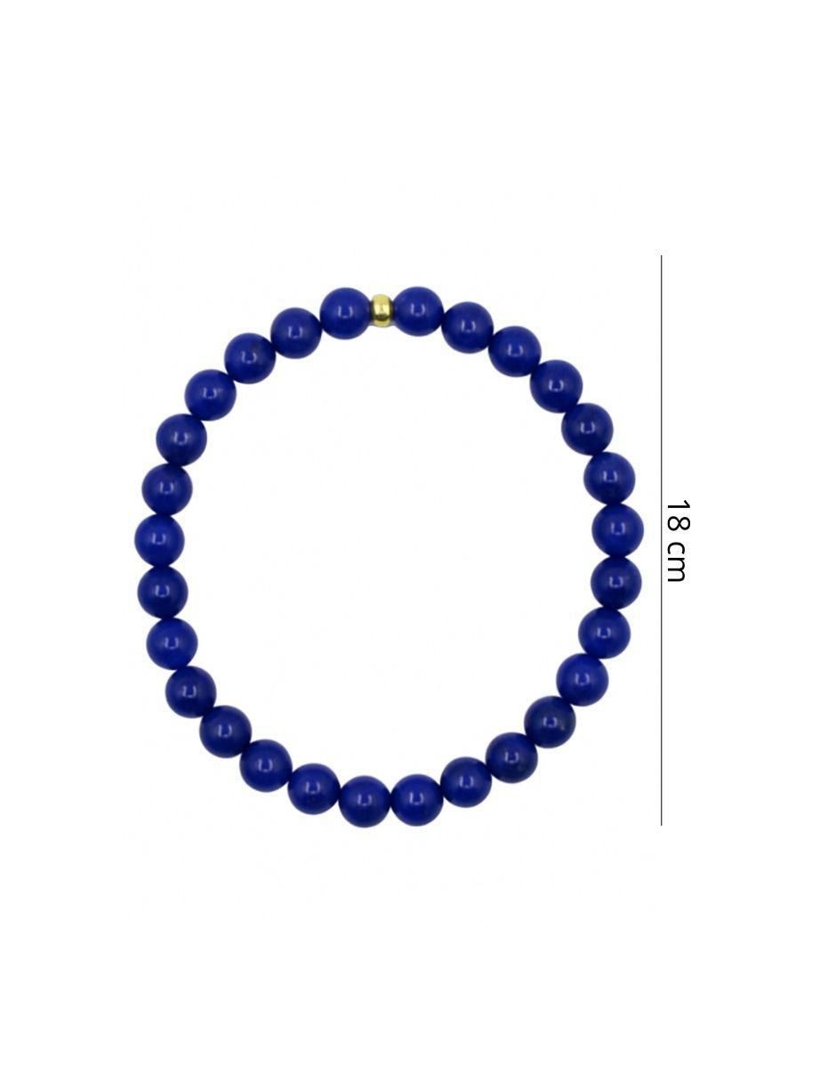Pulsera de oro con lapislázuli 10 K 3