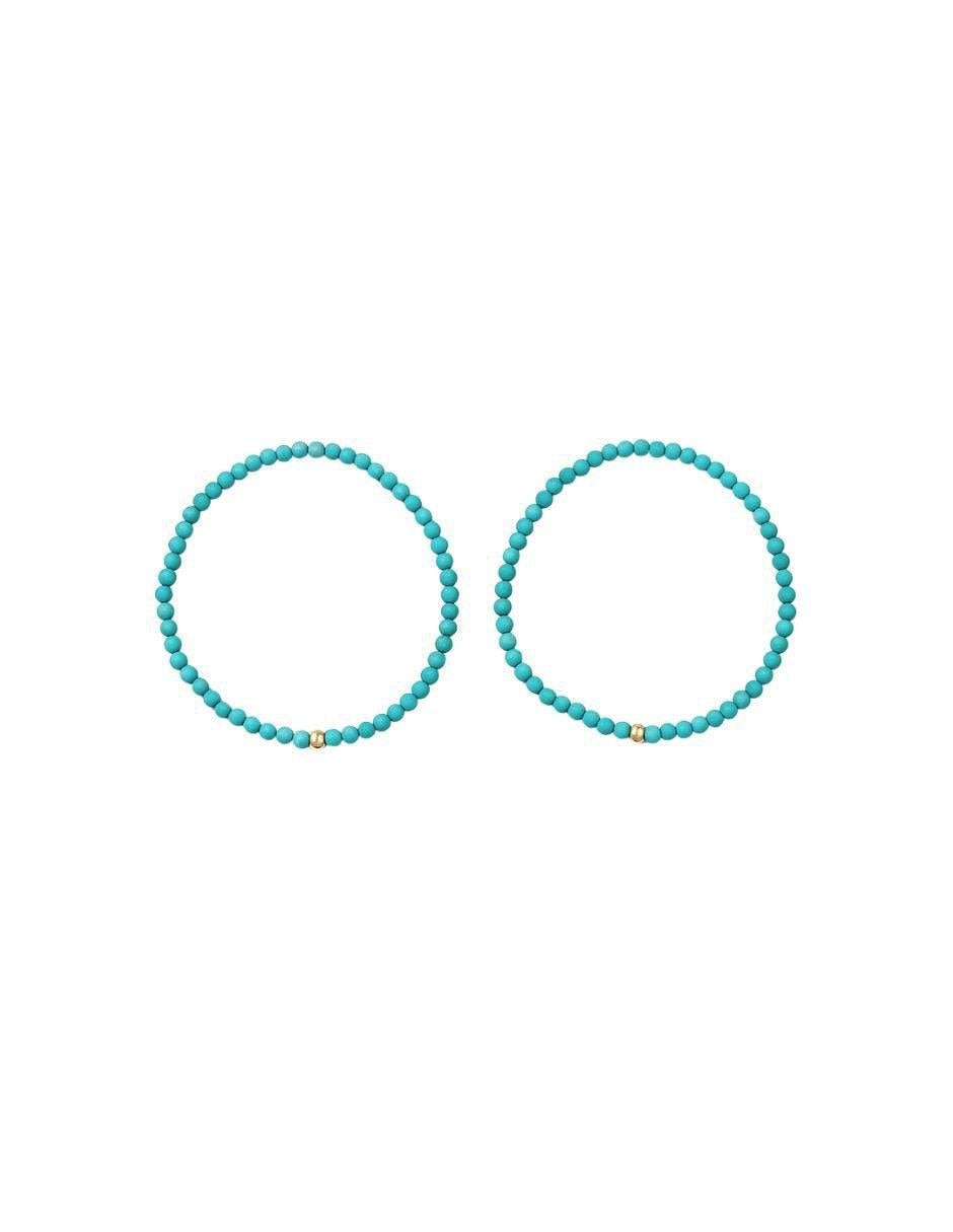 Pulsera de oro con Turquesa 10 K Pulsera de oro con Turquesa 10 K