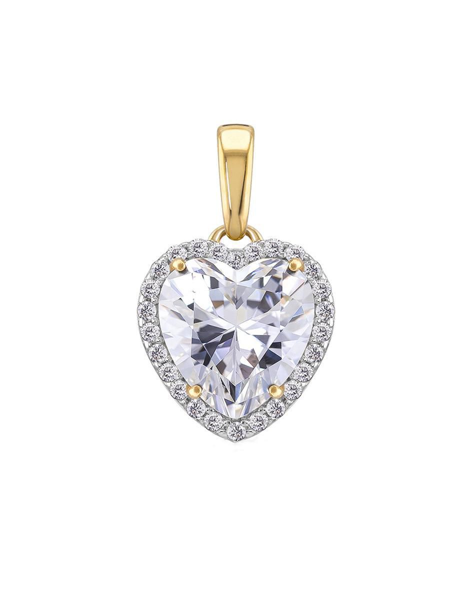 Collar con dije corazón de oro 10 K 3