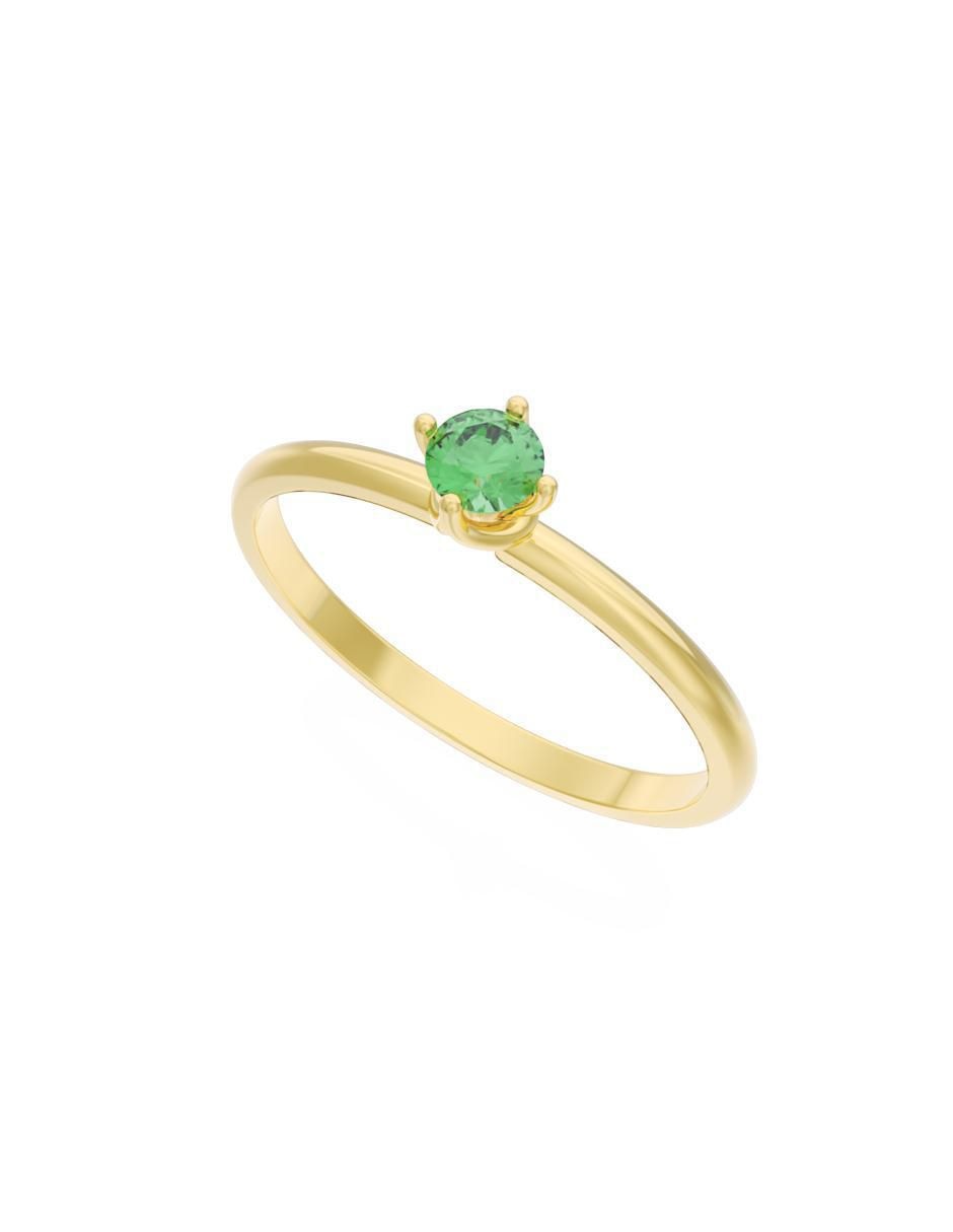 Anillo de compromiso 10 k Eternidad 4